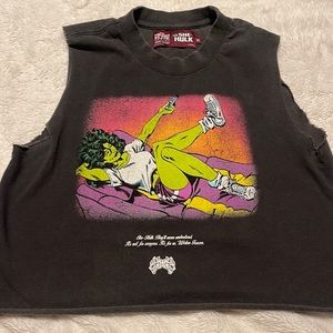 Darc Sport x Marvel She Hulk Womens muscle Tee size medium SOLD OUT